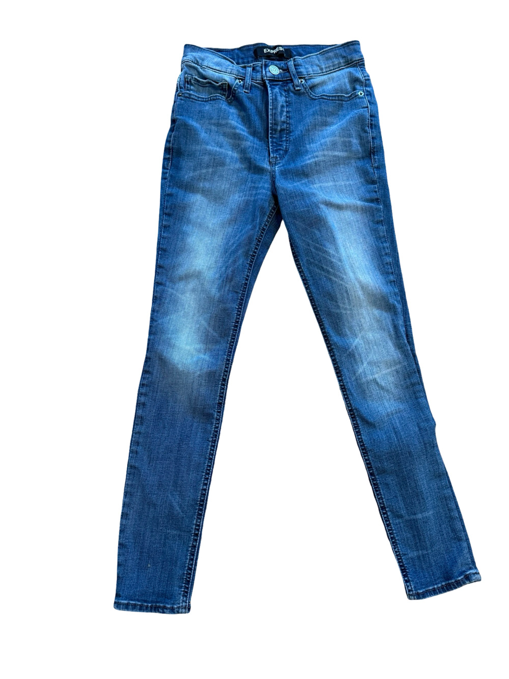 Express Skinny Jeans Blue Denim Medium Wash